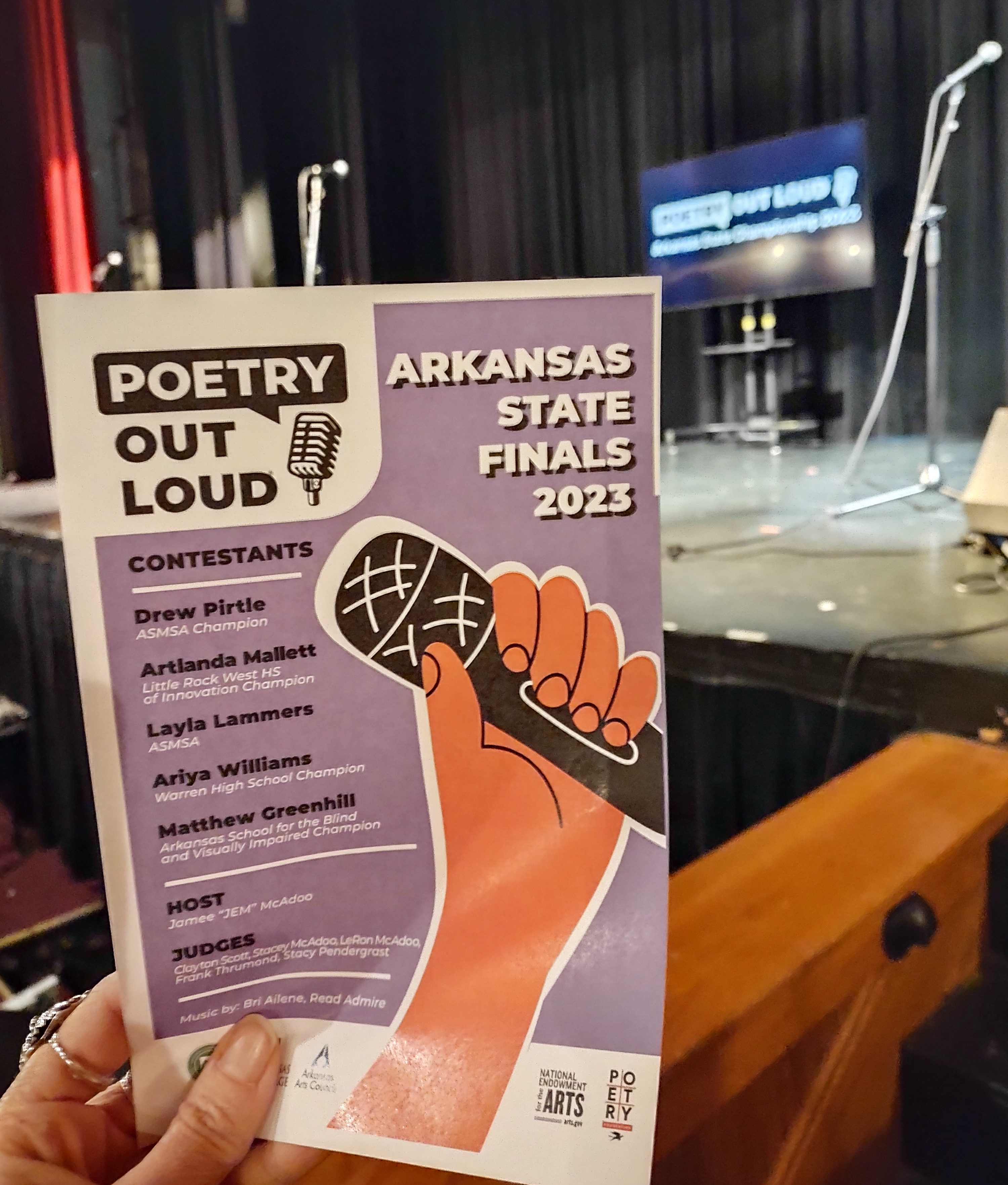 poetry out loud 2023 program