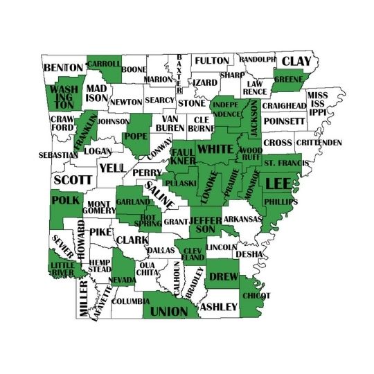 Newspaper County Map
