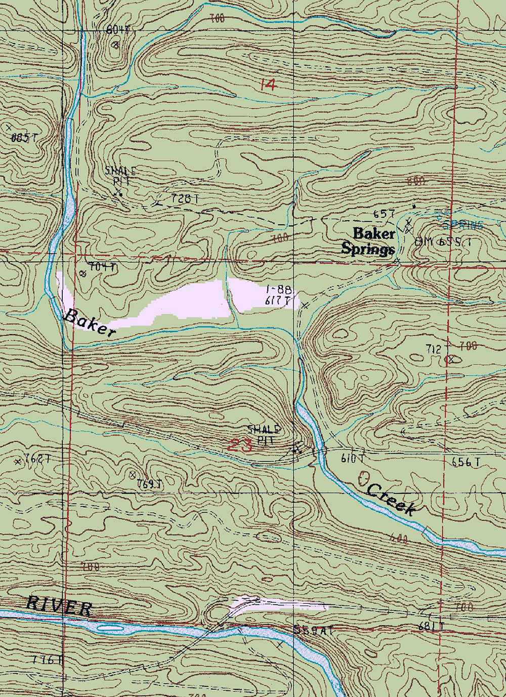 Topo map
