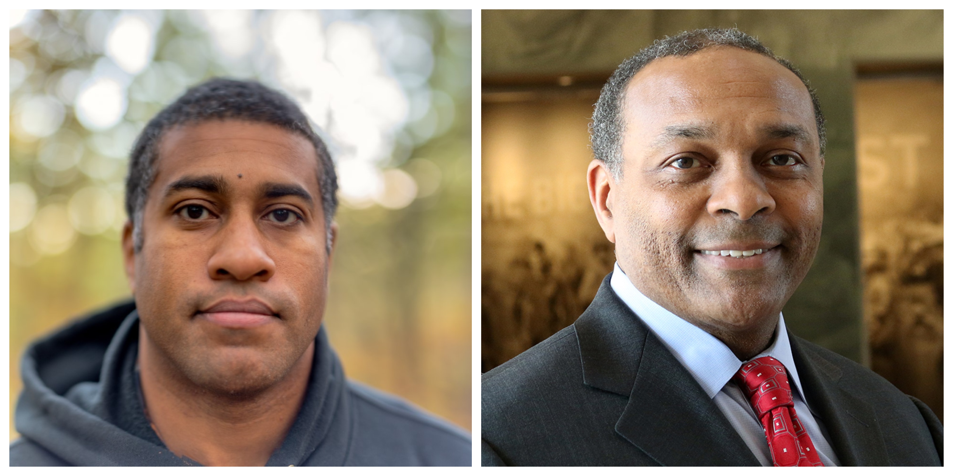 Artist Ed Drew, left, and Dr. Krewasky Salter, right, will speak during the live virtual event at 7 p.m. Thursday, Sept. 17, on Facebook.