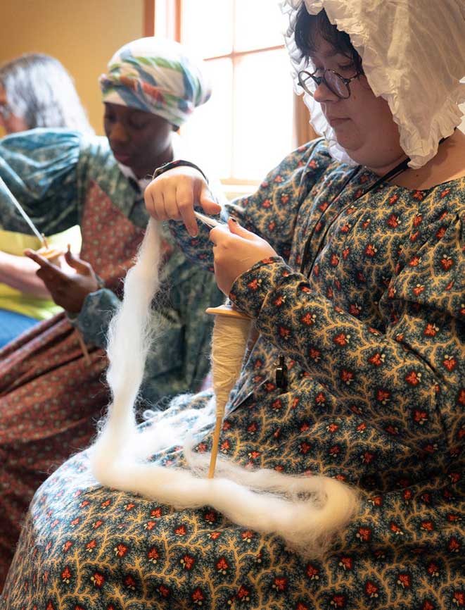 demonstratin drop spindles