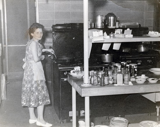 Josephine Dodd in the kitchen at Buffalo River State Park