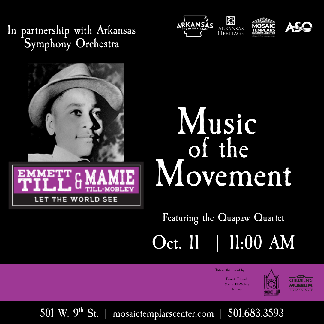 Music of the Movement, Oct. 11 at 11:00 AM