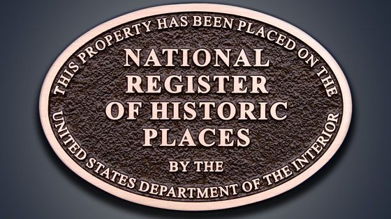 National Register plaque