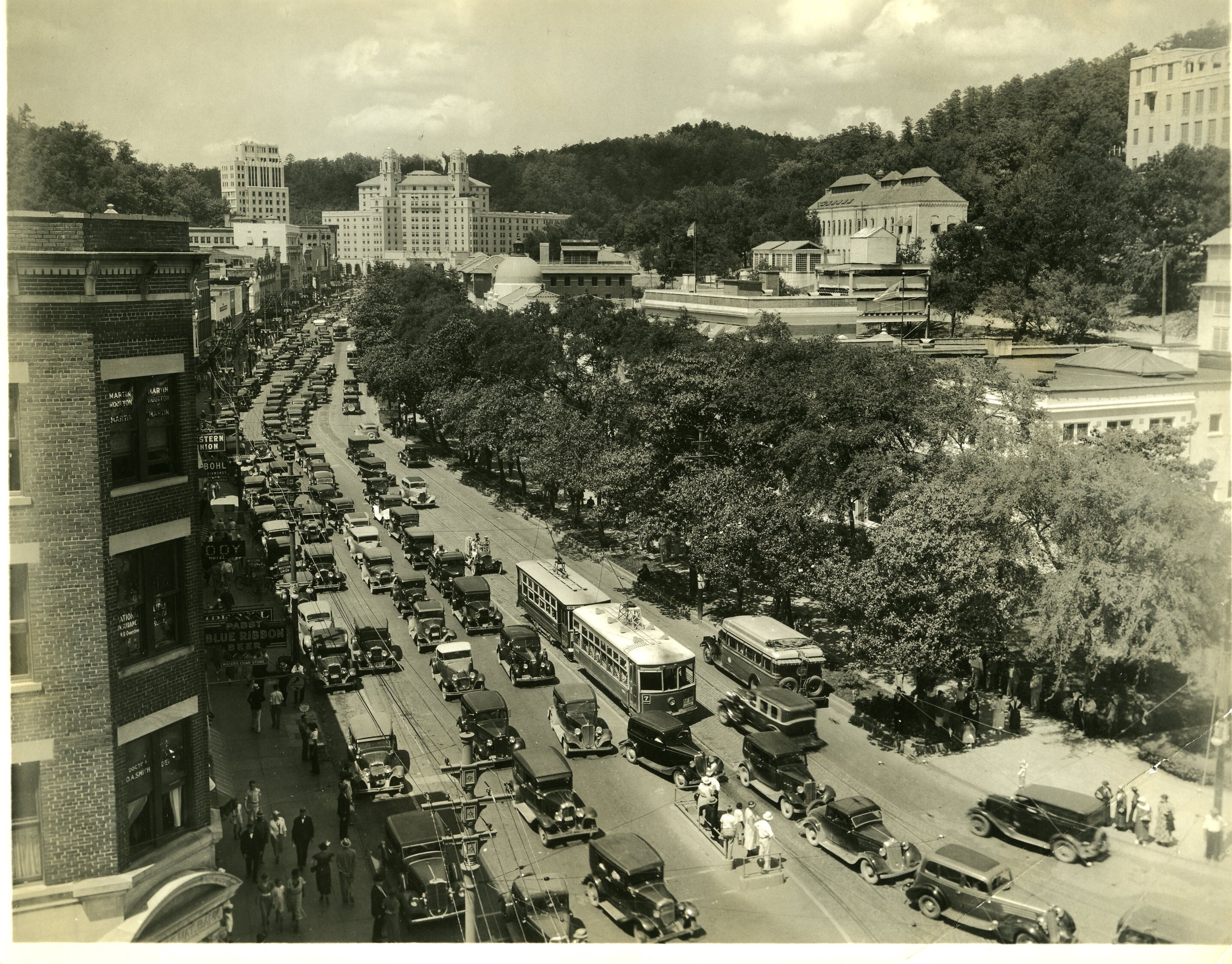 downtown Hot Springs in the 1930s