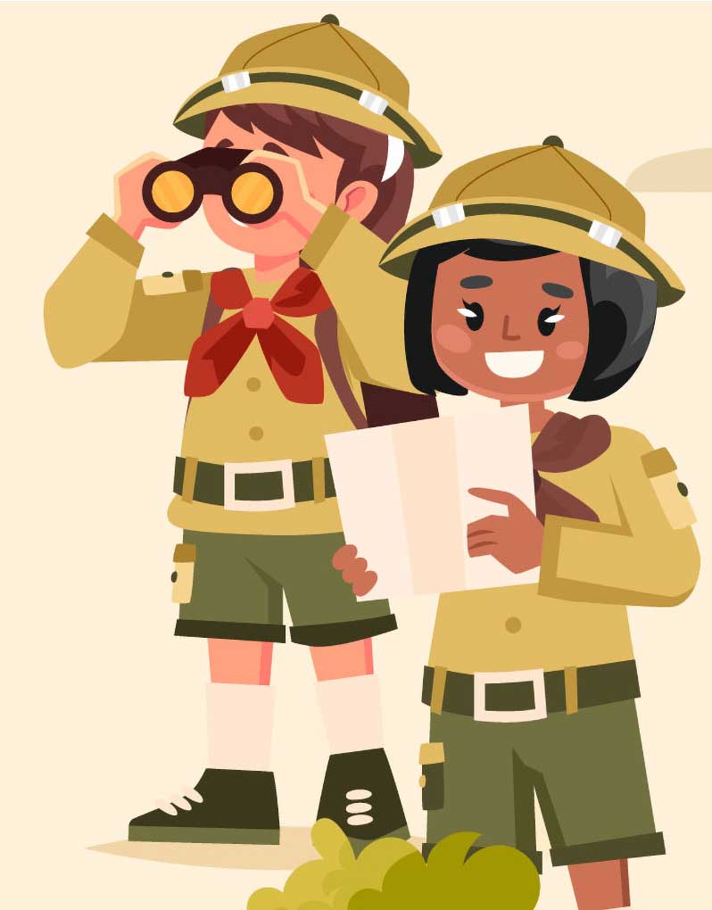 Illustration of scouts