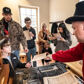 Printing on the reproduction press