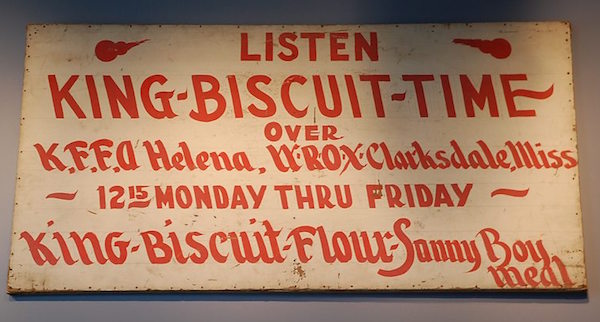King Biscuit Time sign - painted