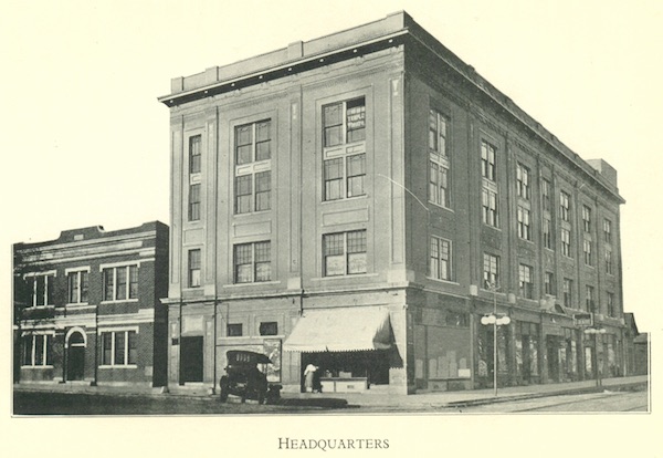 old image of headquarters building for mosaic templars