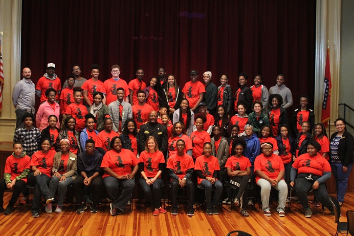 groupofpeoplewearingredt-shirts